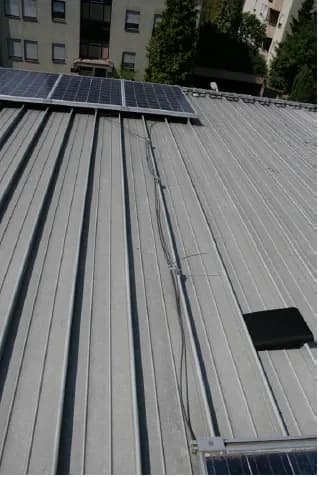 Avoid Putting panels at roof edge
